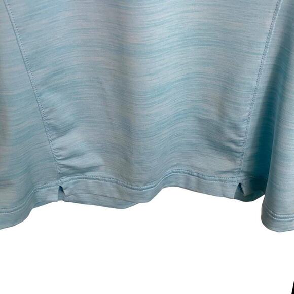 FootJoy Light Blue & White Heather 4 Button with Collar Ladies SS Golf P… - Picture 5 of 7